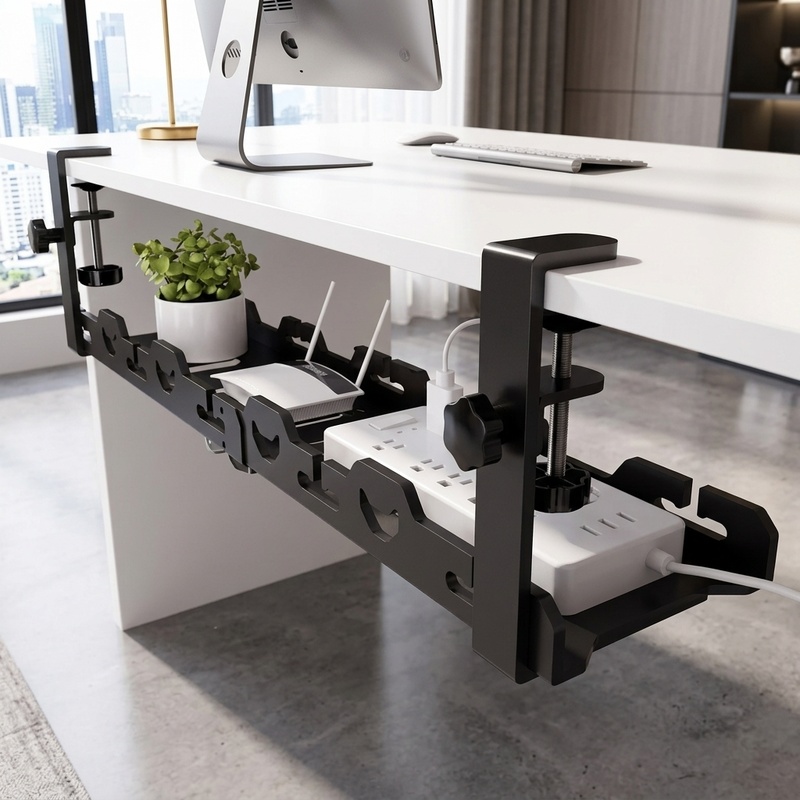 Cable Tray Under Desk - Bandeja Telescópica para Gestión de Cables