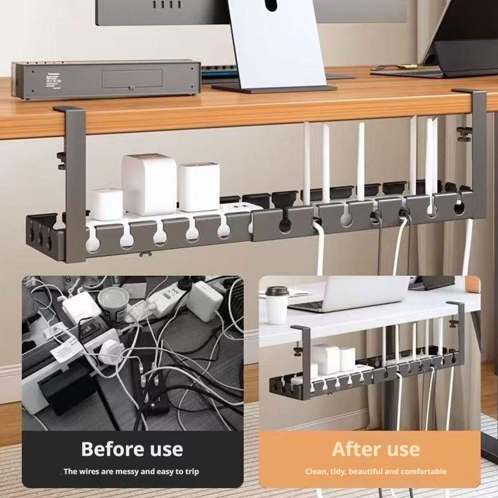 Cable Tray Under Desk - Gestión de cables extensible debajo del