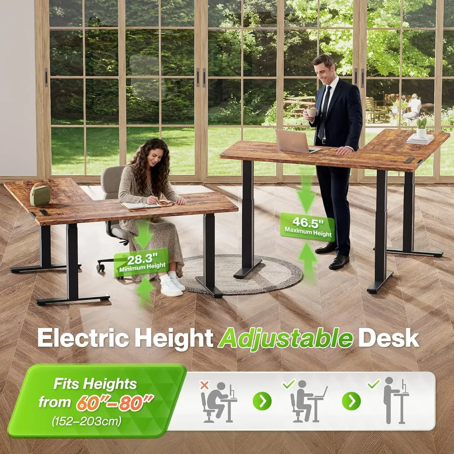 Office X Furniture - Escritorio en Forma de L con