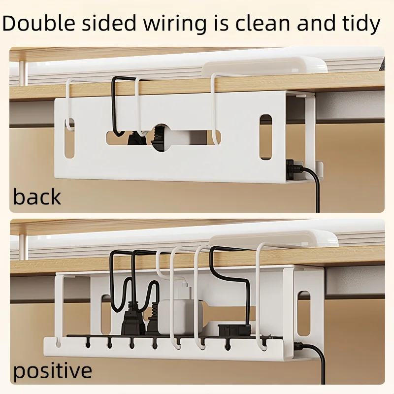 Cable Tray Under Desk - Bandeja de cables para gestión de