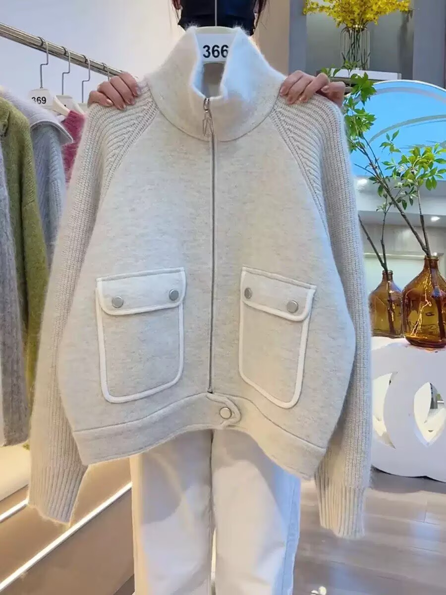 Coat Rack Standing - Suéter de Punto de Cuello Alto
