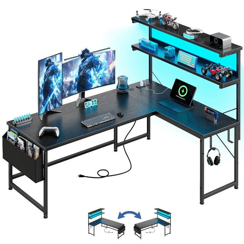Office Furniture For Small Spaces - Escritorio de Computadora en Forma de