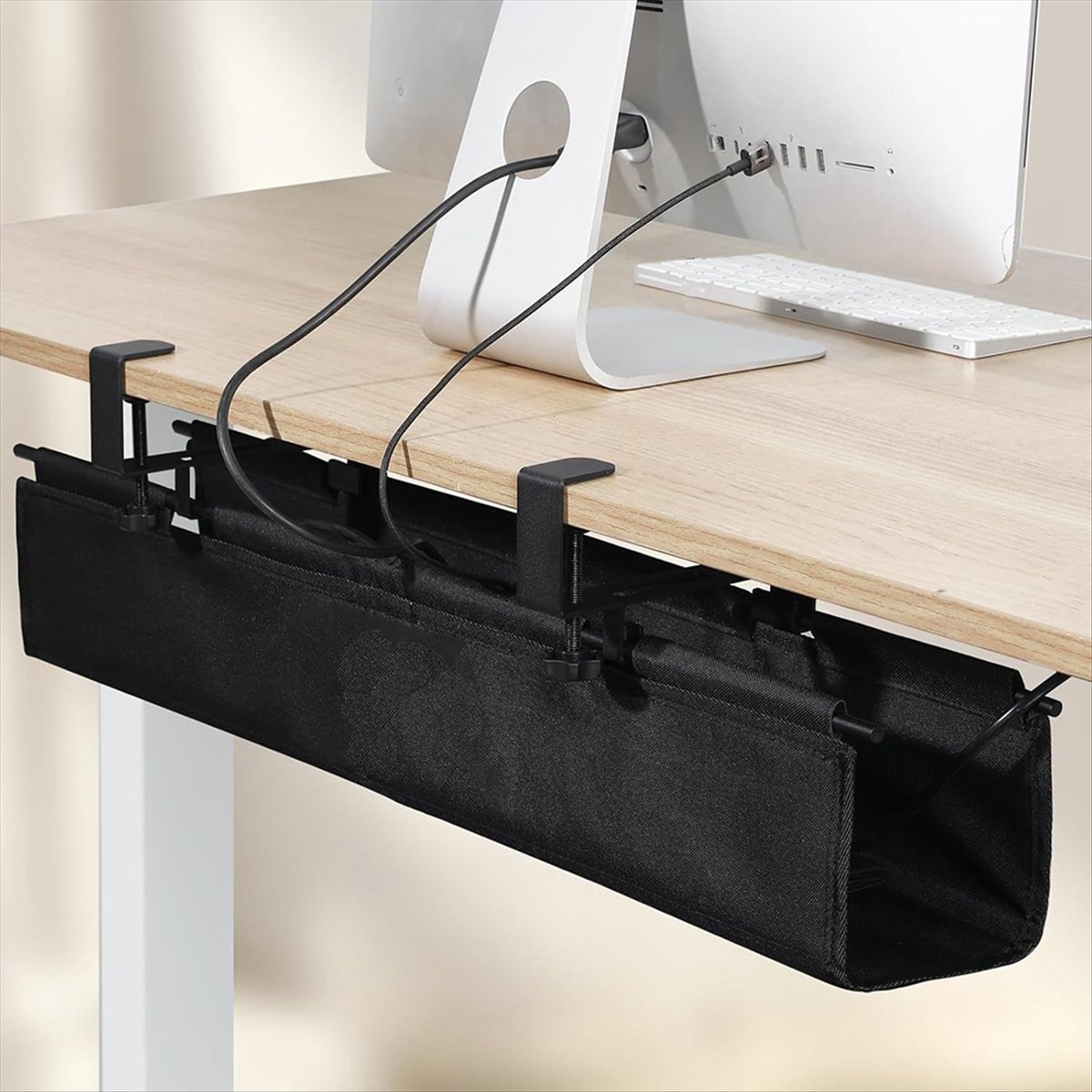 Cable Tray Under Desk - Bandeja de gestión de cables debajo