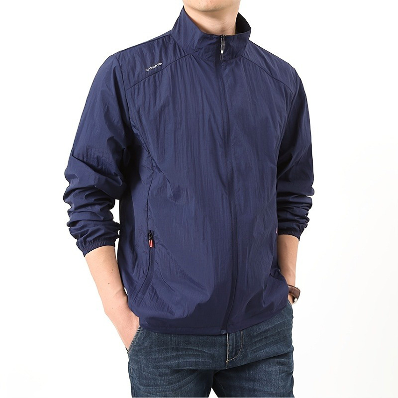 Coat Rack Standing - Chaqueta Ligera para Hombre, Cuello Alto,