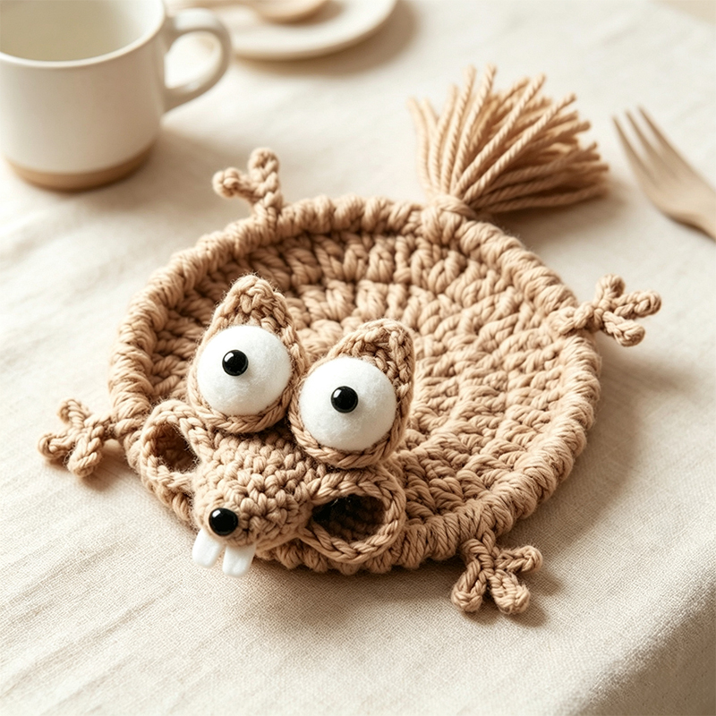 Posavasos de Animales Tejidos  - Office Furniture China reseña y precio