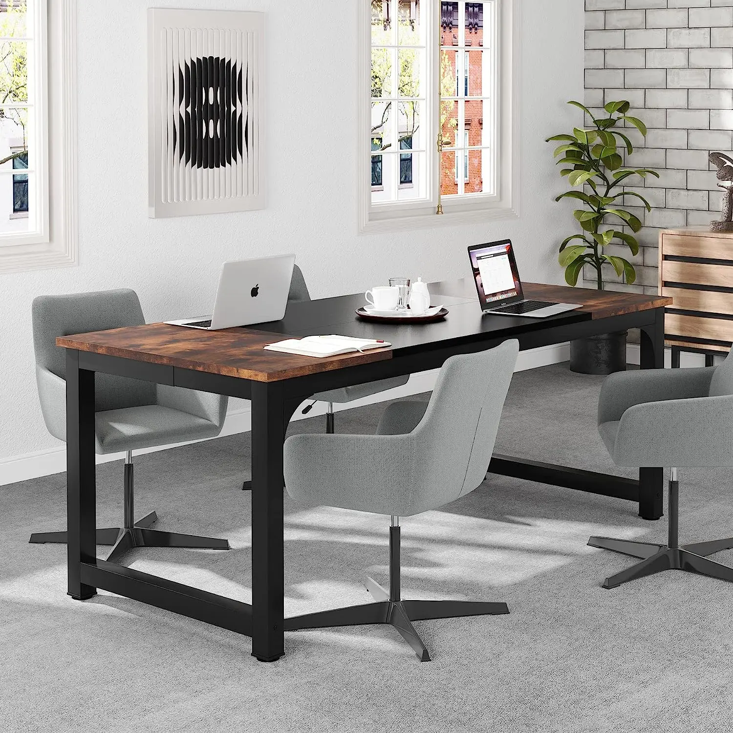 Tribesigns Escritorio moderno  - Office X Furniture reseña y precio