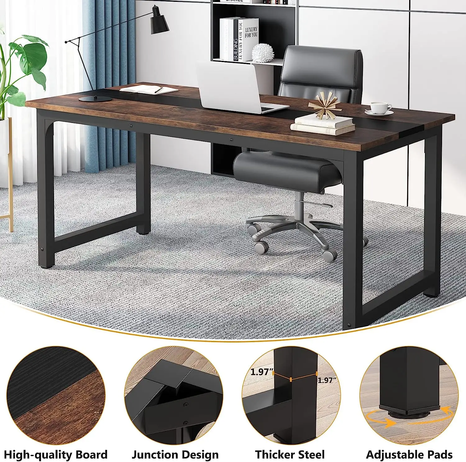 Tribesigns Escritorio moderno  - Office X Furniture reseña y precio