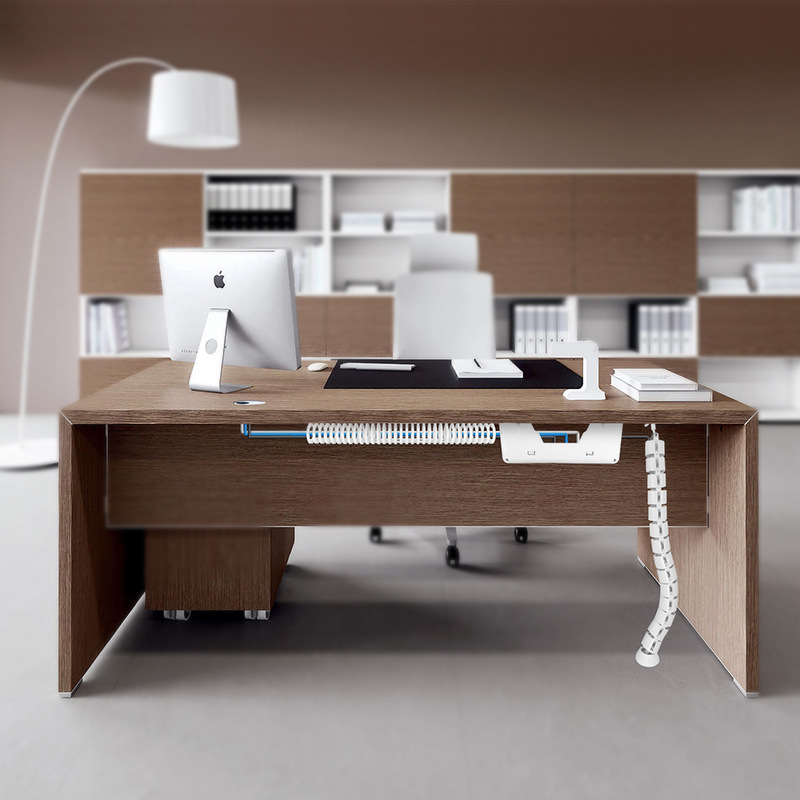 Organizador de vías de cables, - Cable Tray Under Desk reseña y precio