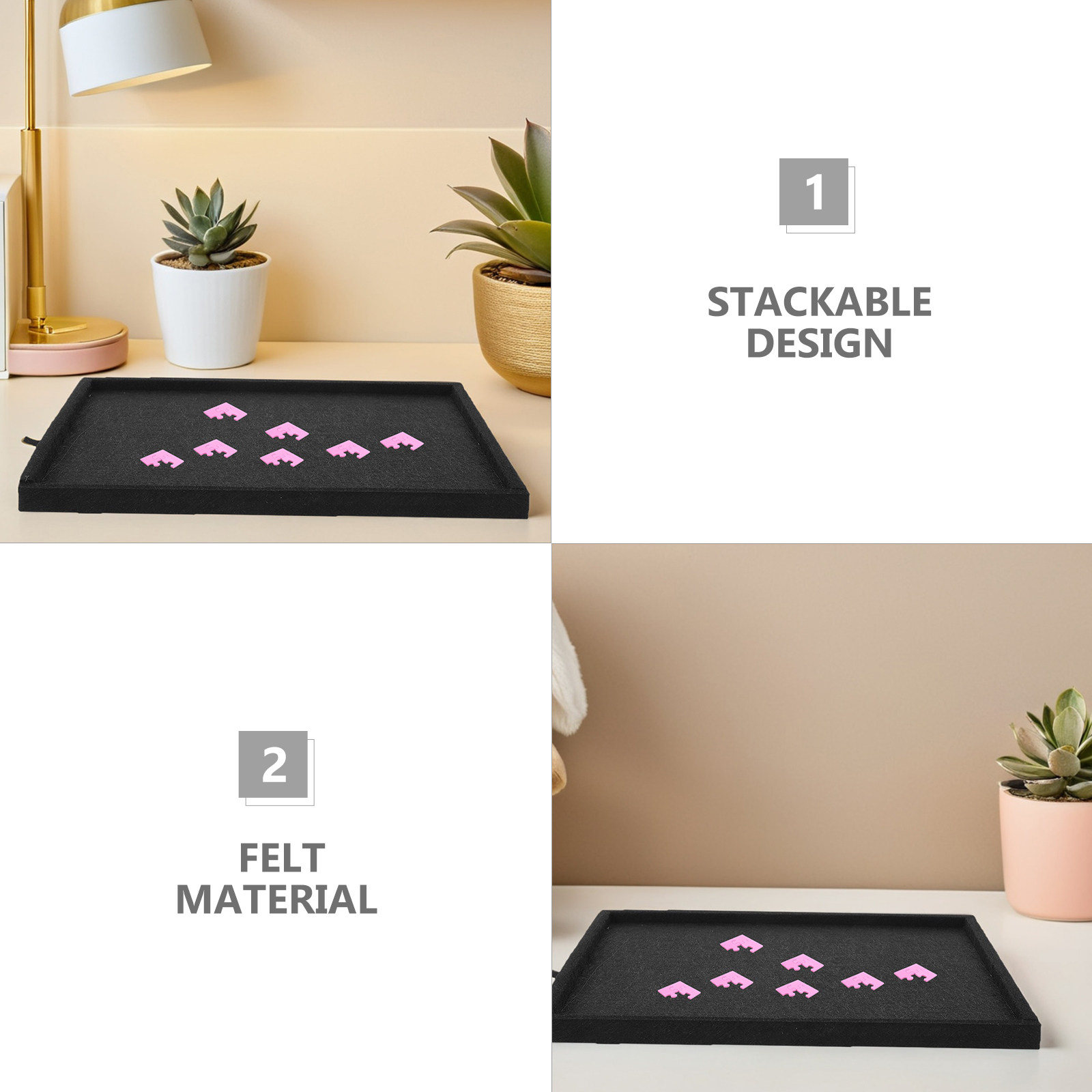 4 bandejas organizadoras portá - Tray Sorter Stacking reseña y precio