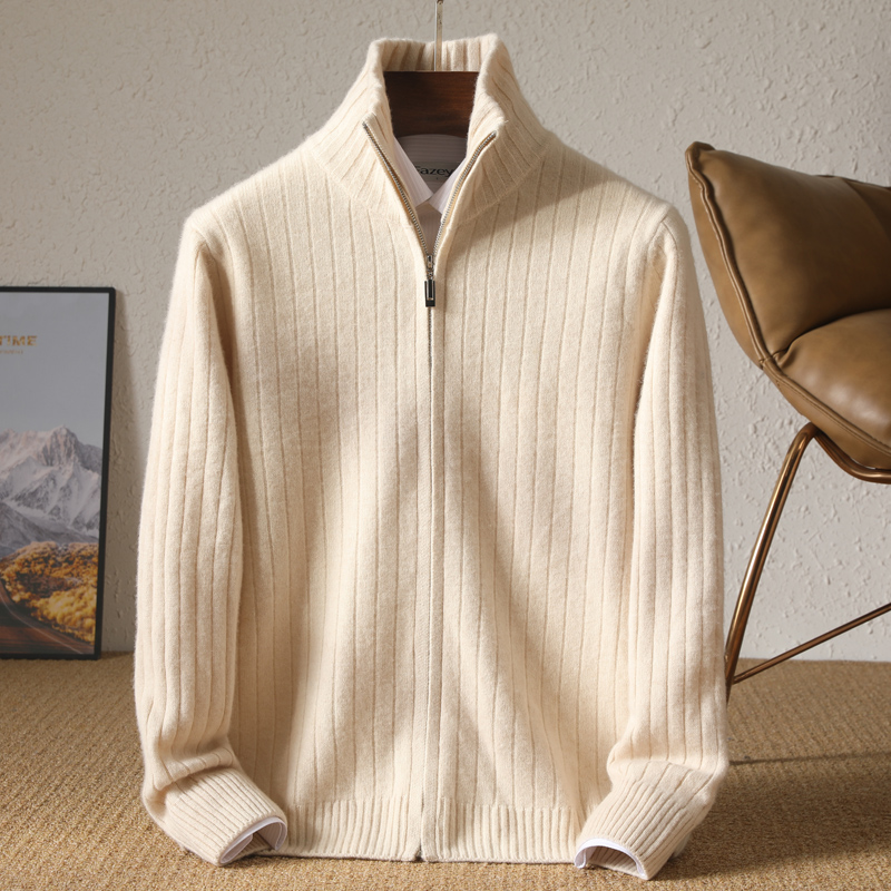 Cárdigan con cuello levantado  - Coat Rack Standing reseña y precio
