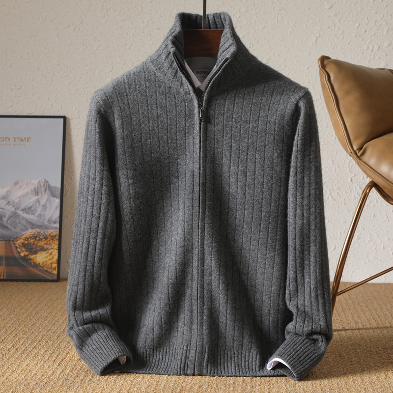 Cárdigan con cuello levantado  - Coat Rack Standing reseña y precio