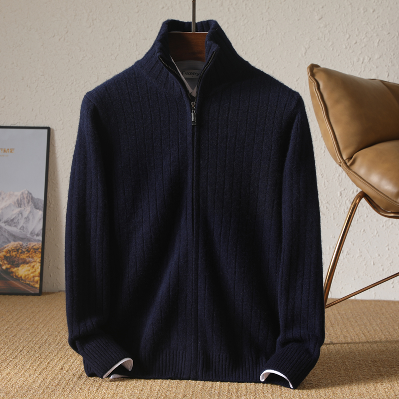 Cárdigan con cuello levantado  - Coat Rack Standing reseña y precio