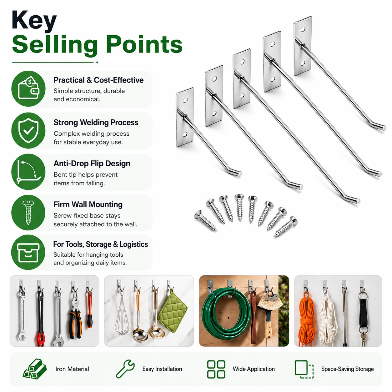 Ganchos de pared con tornillos - Office Storage Cabinet reseña y precio