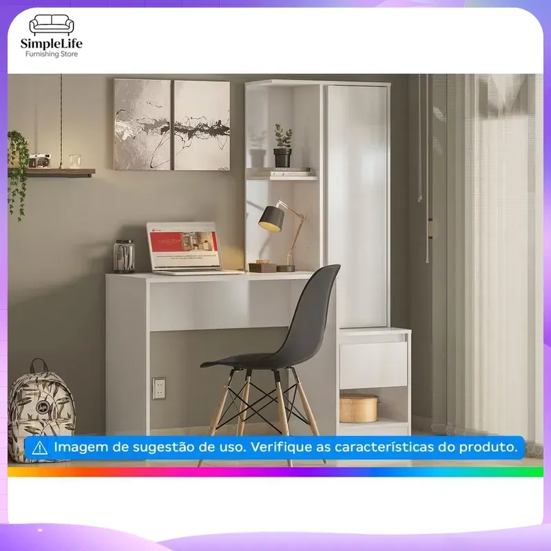 Escritorio con 1 Cajón y 1 Est - Office Furniture For Small Spaces reseña y precio