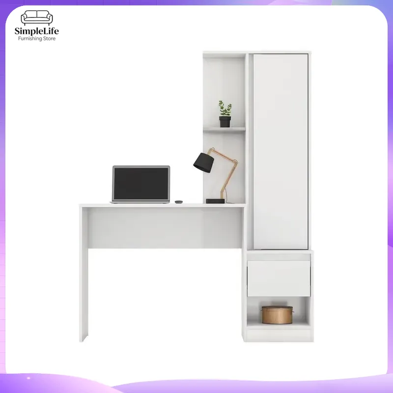 Escritorio con 1 Cajón y 1 Est - Office Furniture For Small Spaces reseña y precio