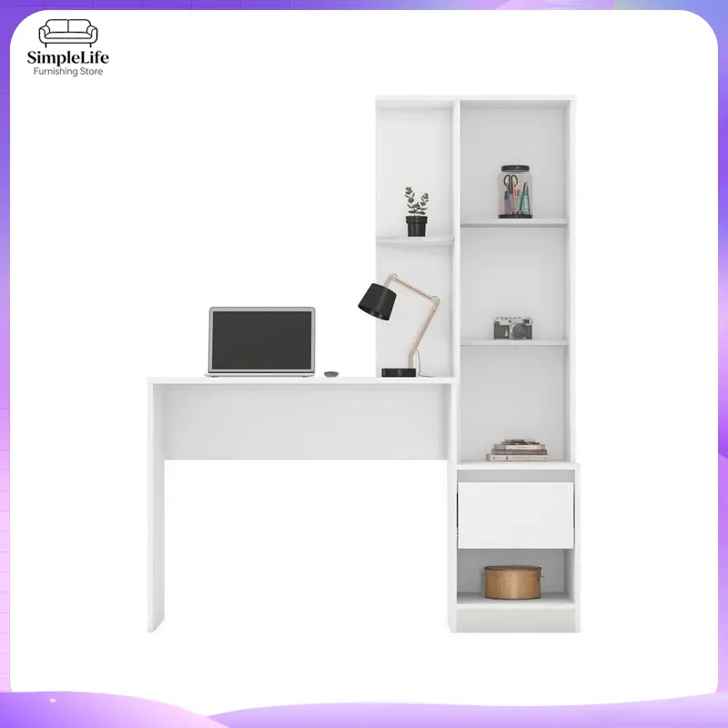 Escritorio con 1 Cajón y 1 Est - Office Furniture For Small Spaces reseña y precio