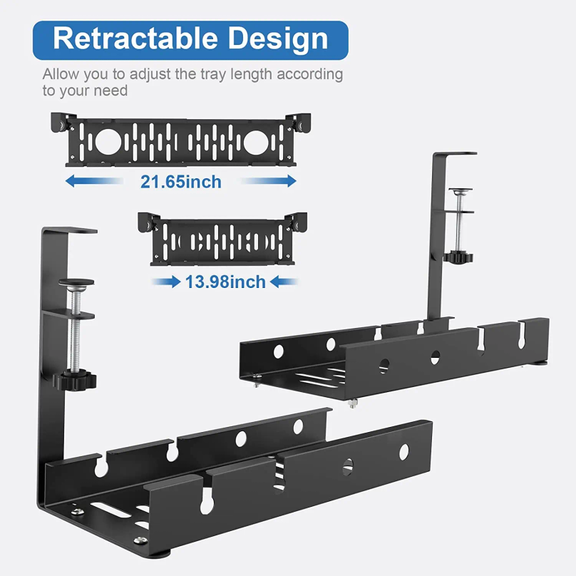 Bandeja Metálica Extensible pa - Cable Tray Under Desk reseña y precio
