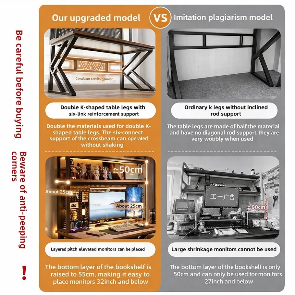 Escritorio para Juegos con Est - Office Furniture For Small Spaces reseña y precio