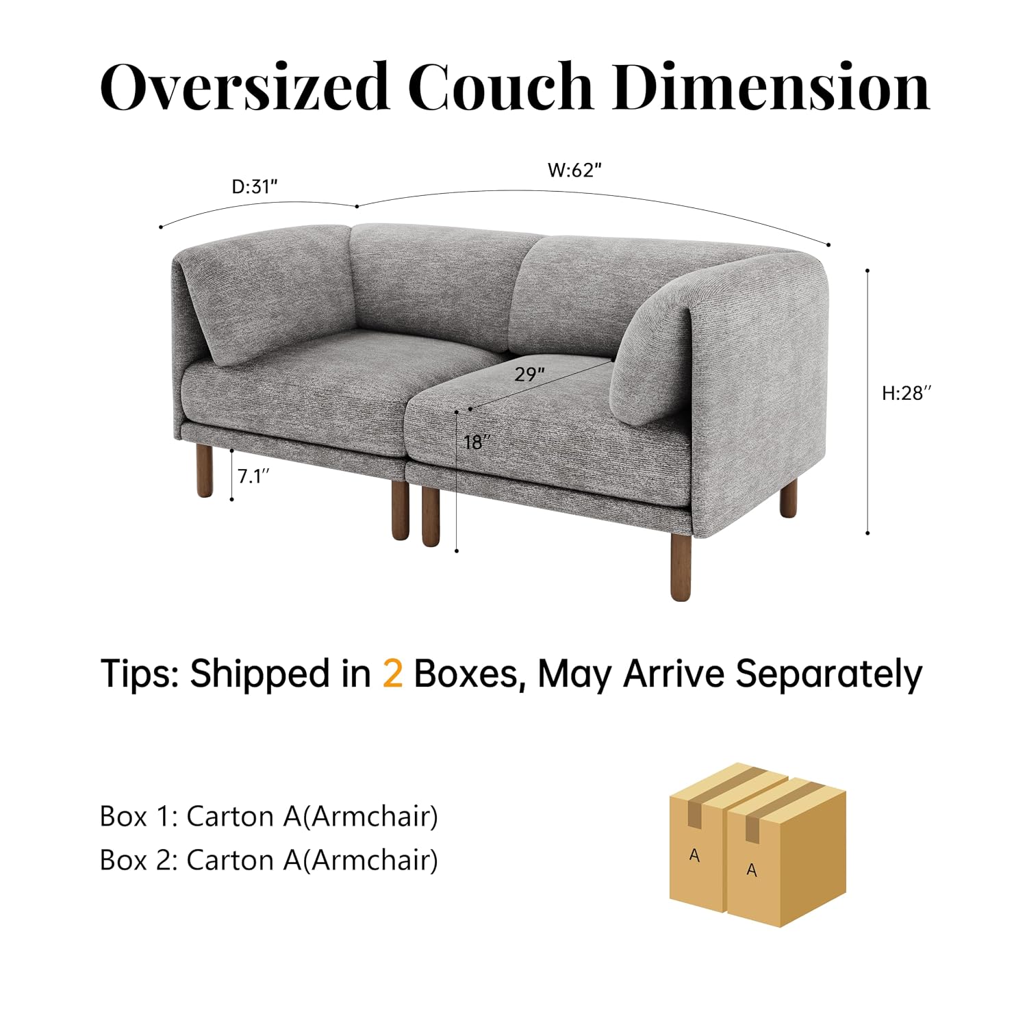 Sofá de dos plazas de estilo m - Office Furniture For Small Spaces reseña y precio