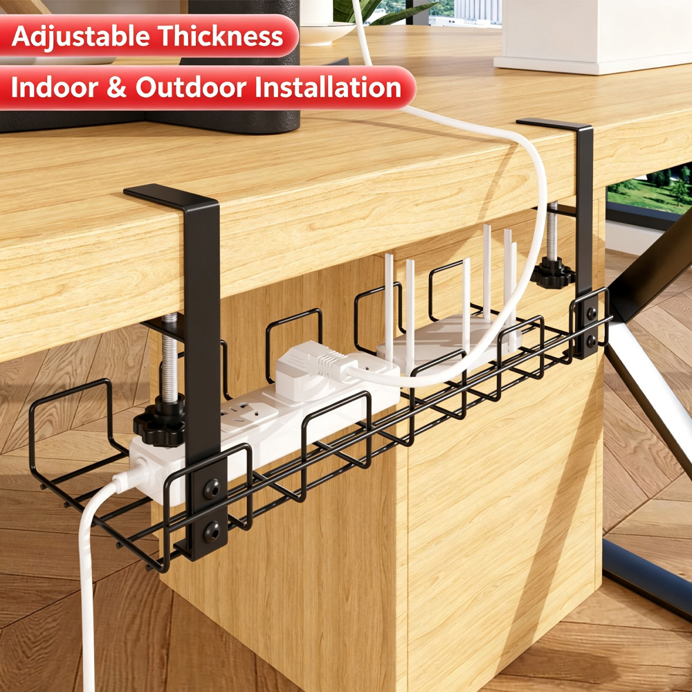 Bandeja de Gestión de Cables B - Cable Tray Under Desk reseña y precio