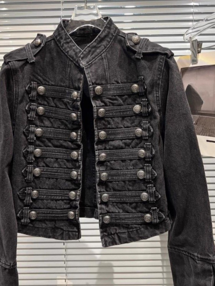 Chaqueta vaquera corta de mang - Coat Rack Standing reseña y precio